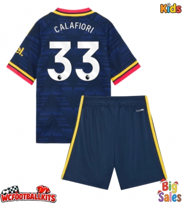 Arsenal Riccardo Calafiori #33 Replica Away Stadium Kit for Kids 2026-27 Short Sleeve (+ pants)